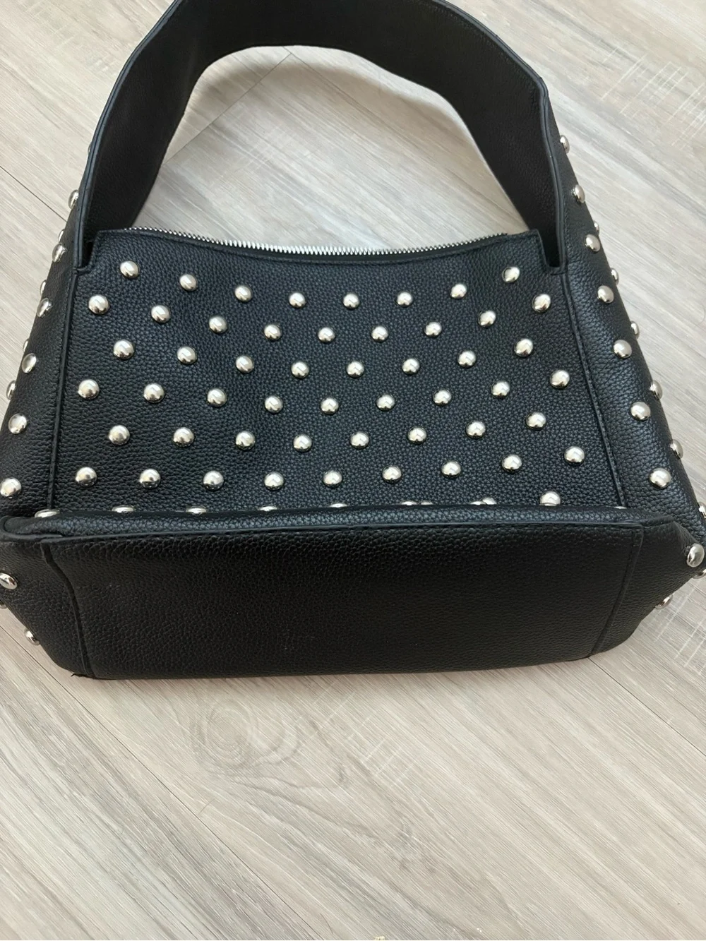 Black Studded Shoulder Bag
